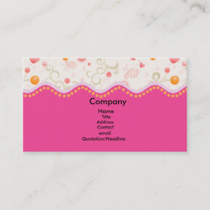 Girly Pink Business Card