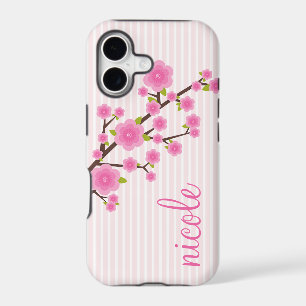 Girly Pink Cherry Blossom Personalised