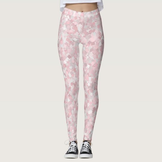Girly pink confetti design leggings