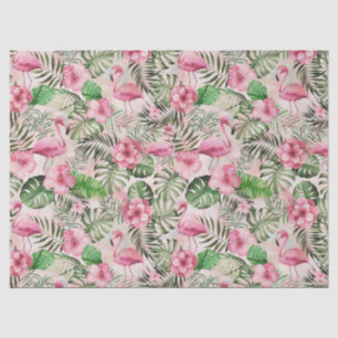 Girly Pink Flamingo Tissue Paper