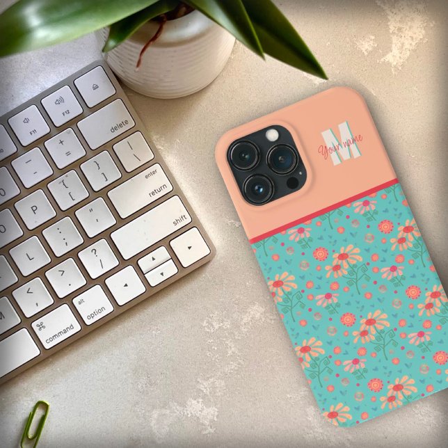 Girly Pink Flowers Inspirivity Custom iPhone Case (Creator Uploaded)