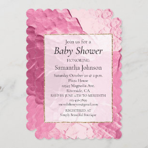 Girly Pink Glam Invitation