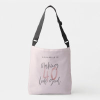 Girly pink glitter modern stylish 40th birthday