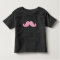 GIRLY PINK GLITTER MUSTACHE PRINTED
