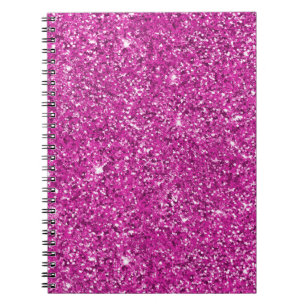 Girly Pink Glitter Ombre Sparkle             Notebook