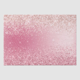 Girly Pink Glitter Ombre Tissue Paper