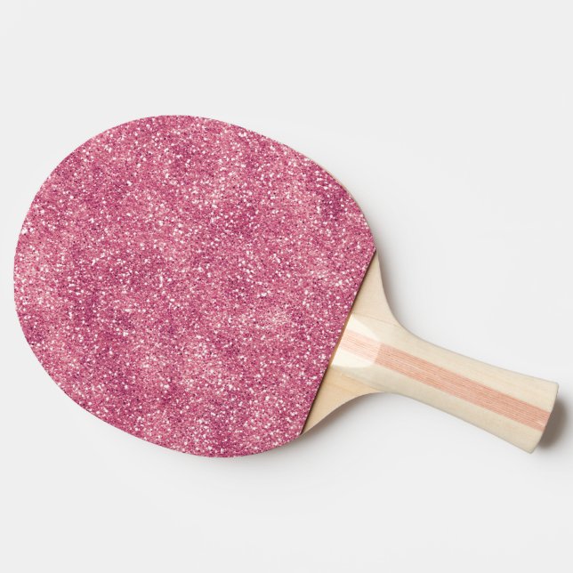 Girly Pink Glitter Sparkle Glitz      Ping Pong Paddle (Side)