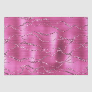 Girly Pink Glitz Glitter Tissue Paper