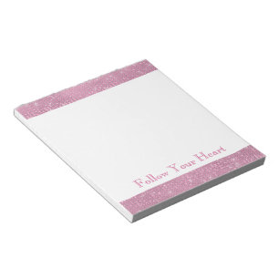Girly Pink Glitzy Sparkle  Notepad