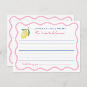 Girly Pink Lemons Advice Well Wishes For Mum Cards