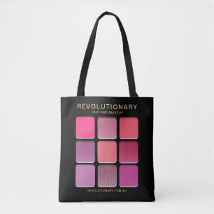 Girly Pink Modern Business Name Makeup Artist Tote Bag