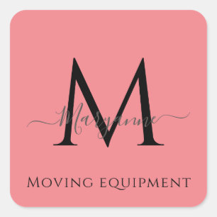 Girly Pink Personalised Monogram Envelope Seal