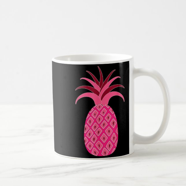 Girly Pink Pineapple Coffee Mug (Right)