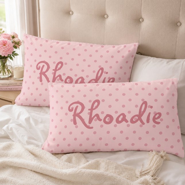 Girly Pink Polka dots Pillowcase (Creator Uploaded)