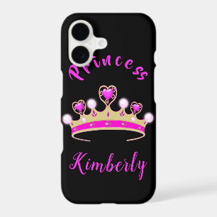 Girly PInk Princess Tiara Gold Jewels