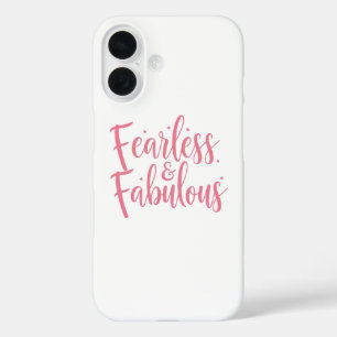 Girly Pink Sparkle Motivational Message iPhone 16 Case