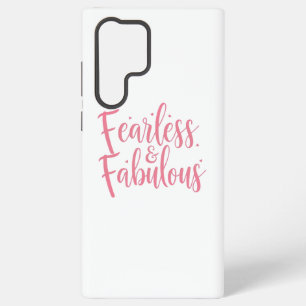 Girly Pink Sparkle Motivational Message Samsung Galaxy Case