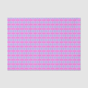 Girly Pink Turquoise Blue Geometric Deco Pattern Tissue Paper