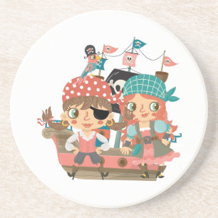 Girly Pirates Coaster
