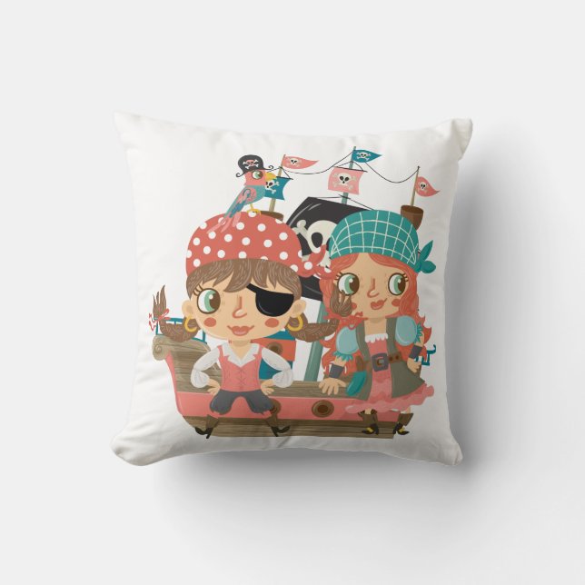 Girly Pirates Cushion (Front)