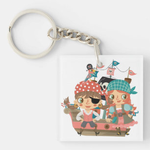 Girly Pirates Key Ring