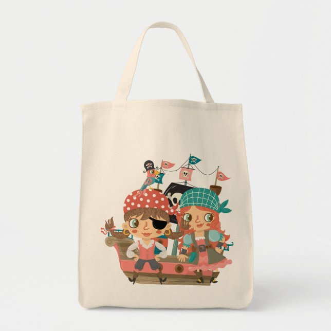 Girly Pirates Tote Bag (Front)
