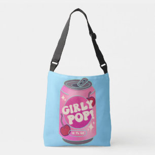 Girly Pop Cherry Soda Can Retro Y2K Pink Crossbody Bag