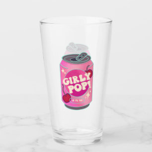 Girly Pop Cherry Soda Can Retro Y2K Pink Glass