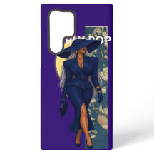 Girly Pop Fashion Dark Blue Phone Case
