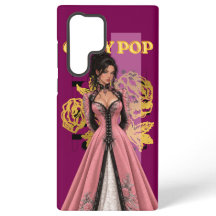 Girly Pop Fashion Purple & Gold phone case