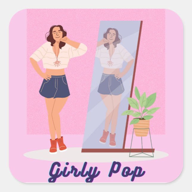 Girly pop stickers (Front)