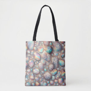 Girly Posh Leopard Print Opal Tote Bag