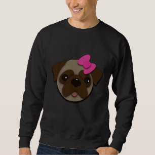 Girly Pug Classic T-Shirt 413 Sweatshirt