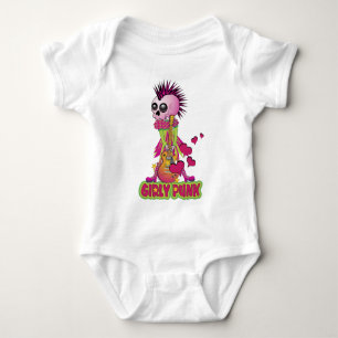 Girly Punk Rocker Baby Bodysuit