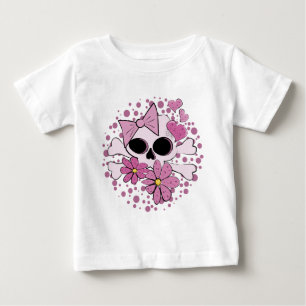 Girly Punk Skull Baby T-Shirt