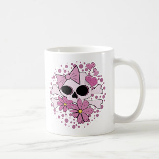 Girly Punk Skull Coffee Mug