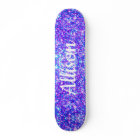 Girly Purple Faux Glitter Personalised Name