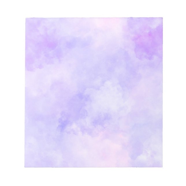 Girly Purple Pink Tie Dye   Notepad (Front)