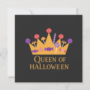 Girly Queen of Halloween Invitation