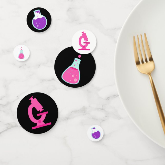 Girly Science Party Confetti (Group)