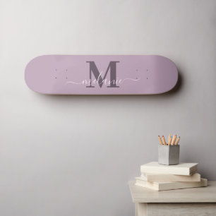 Girly Script Custom Name Monogram Skateboard