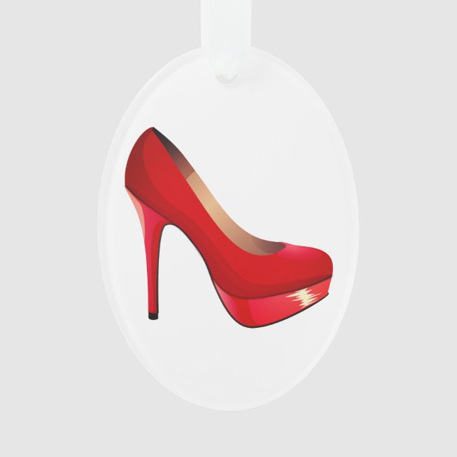 Girly shoe quote ornament (Front)