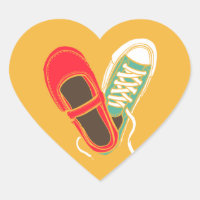 Girly Shoes & Sneakers Heart Wedding Yellow