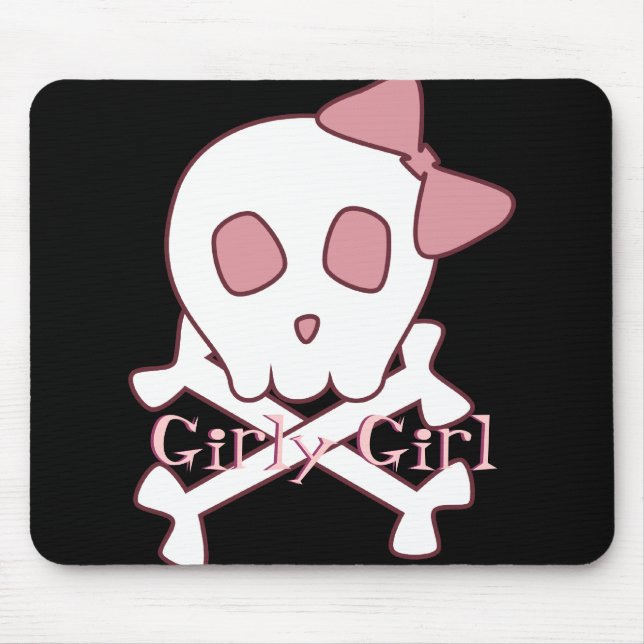 Girly Skull Mousepad (Front)