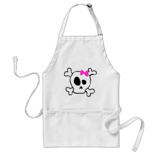 Girly skull standard apron