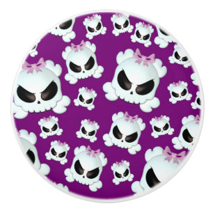 Girly Skullz Ceramic Knob