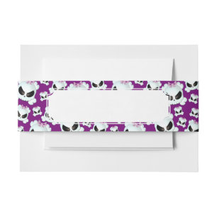 Girly Skullz Invitation Belly Band