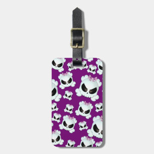 Girly Skullz Luggage Tag