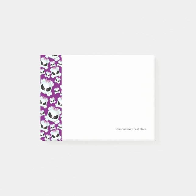 Girly Skullz Post-it Notes (Front)