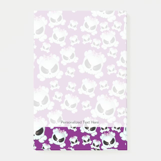 Girly Skullz Post-it Notes (Front)
